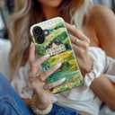 Esdot for iPhone 16 Plus Case Cute - Wireless Charging Compatible - Dual-Layer Soft Silicone + Hard Shell - Trendy Wildflower Design - Protective Phone Cover for Women Girls - Country House