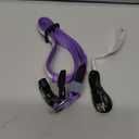 MASBRILL Light Up Dog Collar - LED Dog Collar Rechargeable Waterproof Night Walking Glow Collar for Dogs (M, Purple)