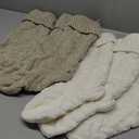 Christmas Stockings Knit Xmas Stockings Large Fireplace Hanging Stockings for Family Christmas Decoration (Ivory,Khaki, L, 6pcs)