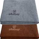 Dog Towels for Drying Dogs Super Absorbent Microfiber Pet Grooming Towel for Dogs, Cats and Other Pets (40 x 24 Inches, Brown and Grey)