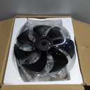 Garwarm 20in Caged Ceiling Fan with Light,Bladeless Black Fandelier Ceiling Fan with Remote,Industrial Farmhouse Flush Mount Ceiling Fans Light Fixtures for Kitchen,Bedroom,Living room6 Speed,Timing