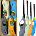 4PCS Butane Lighter Refillable Flame Lighter for BBQ Candle(No Butane Inside)