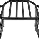 Detachable Luggage Rack 2-Up Mounting Rack Compatible for Harley Davidson Touring Road King Street Electra Glide 2009-2026 Black