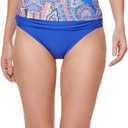 Tommy Hilfiger Women's Halter Bandeau Tankini Top (Blue Multi) S