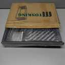 TOSKING Tall Plant Stand Indoor  2-Tier Modern Metal Shelf, 30" Height & 200 LBS Capacity, Heavy Duty for Living Room, Balcony, Garden (Black)