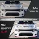 Front Bumper Lip Splitter Protector Compatible with Charger SRT Hellcat/SRT 392/Scat Pack/RT Scat Pack/GT/RT 2015-2023, Pink