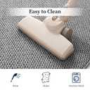 YIHOUSE Half Circle Door Mat 31" x 48" Grey, Front Door Mat Entrance Non Slip, Thin Dirt Trapper Washable Low Profile Doormats for Entryway Mats