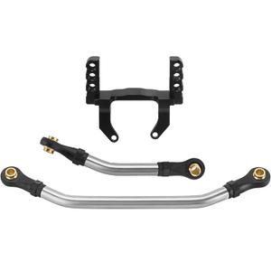 INJORA Aluminum Lay Down Servo Mount with Stainless Steel Steering Links Set for TRX4M Stock Length Axles 1/18 RC Crawler