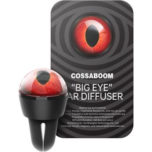 Animal Eye Car Air Freshener Vent Clip, Long Lasting Natural Aroma Car Diffuser, Odor Eliminator Interior Decor, Funny Unique Gift for Car Lovers(TREE FROG)