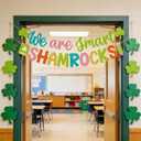 St. Patrick's Day Classroom Banner - St. Patrick's Day Decorations, March Bulletin Board Decorations, We Are Smart Shamrocks Bulletin Board Decor