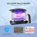 Ultrasonic Retainer Cleaner Machine: Dental Cleaning Pod for Denture/Mouth Guard/Aligner/Night Guard/Braces/Toothbrush Heads/Jewelry - 45kHz Retainer Cleaner with Digital Timer & 200ML