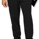 FIGS Tansen Jogger Scrub Pants for Men Slim Fit, 5 Pockets, 4-Way Stretch, Anti-Wrinkle (Tall, Medium, Black)