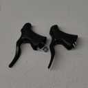 hong111 Bicycle Brake Lever,Bicycle Brake Handle 1 Pair Universal Aluminum MTB Mountain Bike Cycling Brake Levers Front & Rear Brake Levers Drop Handlebar Set