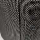 Mind Reader 40L Slim Laundry Hamper, Clothes Basket, Lid, Linen Design, Plastic, 18.5L x 10.75W x 23.5H, Black