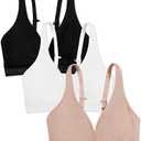Fruit of the Loom womens Wirefree Cotton Bralette M