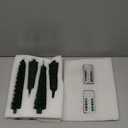 BUTITNOW 4 Pcs Flameless Taper Candles, Christmas Tree Candles with Remote, Battery Operated Candlesticks - Snow-Covered Effect Design - 10 Inches Flickering LED Window Candle Lights