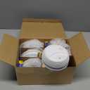 Fire Alarms Smoke Detectors, Photoelectric Sensor Smoke Alarm Battery Operated, Fire Alarm with Test Button & Low Battery Signal, LED Warning Light 85 dB Alarm Sound for Bedroom and Home, Pack of 6