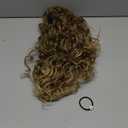 Flufymooz 100 Pure Protein Ponytail Extension, 18 Inch Curly Claw Clip Ponytail Hair Extensions Natural Soft pony tail hairpiece for women-Dark Blonde (Dark Blonde to Light Brown)