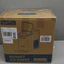 Aeitto Nugget Ice Maker Countertop, Pellet Ice Machine Soft Chewable Ice 40lbs/Day, One-Click Operation, Auto Self-Cleaning Crushed Ice Makers Stainless with Scoop for Home/Kitchen/Office (Grey)