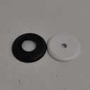 Enhon Metal Tub Spout Cover Ring, Bathroom Faucet Remodeling Wall Plate with Foam Gasket, 1-1/2 Inch ID and 3-5/8 Inch OD (Matte Black)