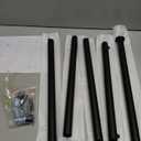 T-shaped Coat Rack Freestanding, Modern Clothes Rack with Rock Slab Base, Heavy-duty Metal Coat Tree for Boutiques, Hallway, Entryway, 68.9 Inches High, Black, GYJ001B