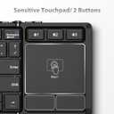iClever Foldable Keyboard with Touchpad, BK08 Portable Tri-Folding Bluetooth Keyboard for iPad, iPhone, Windows, Mac & Android Connect Up to 3 Devices