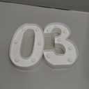 Led Light Up Numbers, 30th Birthday Decorations, Marquee Numbers Lights, Battery Powered Light Up Sign for 30 Decor Party (White)