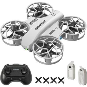 SIMREX Mini Drone for Kids with 360 Flip & LED Lights RC Quadcopter, Altitude Hold, One Key Takeoff/Landing, 3 Speed Modes, Headless Mode, Toy Gift for Beginners Ages 6+(Gray)