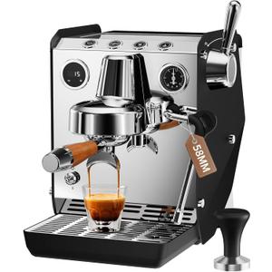 15Bar Semi-Automatic Espresso Machine with Milk Frother Steam Wand