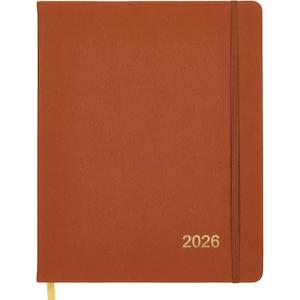 2026 Textured Cover Weekly Monthly Planner, 8"x10": 14 Months (November 2025 - December 2026) / 2026 Calendar / 2026 Weekly Calendar/Weekly Planner Organizer (Brown)