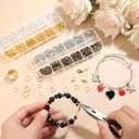 PAXCOO Jewelry Making Kit, 1260 Pcs Assorted Color Jump Rings & Lobster Clasps with Tools & Pliers for Necklace Repair