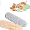 Potaroma Cat Toys Pillows, 2 Pcs, Soft and Durable Cat Crinkle Sound with Catnip Inside, Interactive Indoor Kitten Kicker, Promotes Kitty Exercise2 Pcs (Yellow, Gray)