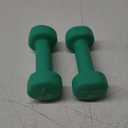 Yes4All Neoprene Coated Dumbbell Hand Weight Sets of 2 - Multiple Weight Options with 15 Colors, Anti-roll, Anti-Slip, Hexagon Shape (D. Dark Green - 5lbs - Pair)