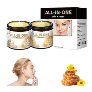 WLLEADG 2Pcs Effective All-in-One Skin Cream, Advanced Bee Venom Cream, All in One Skin Bee Venom Cream, Fine Line and Wrinkle Correction Cream for All Skin Types