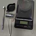 Milligram Scale 50g/0.001g, Digital Mg Scale with 50g Calibration Weight and Accessories, High Precision Scale for Jewelry, Powder, Medicine, Gold, Gem (Black)