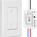 DEWENWILS Wireless Remote Light Switch, Expandable Wireless Wall Switch Kit, No Wiring, No WiFi, 100 Ft RF Range, Programmable, Remote Control Light Fixture for Lamps, Ceiling Lights, Fans