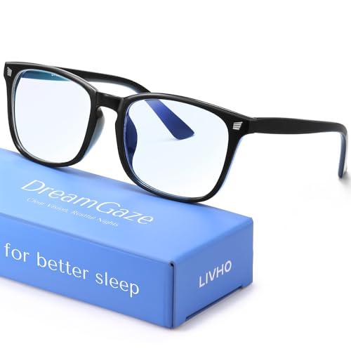 livho DreamGaze Blue Light Blocking Glasses for Better Sleep - Night Driving Premium Computer Blockers for Man and Woman