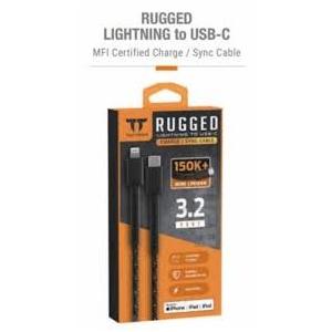 Emerge Tac Tech Rugged Lightning to USB-C Cable