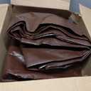 10 x 12 FT Waterproof Heavy Duty Tarp, 10 Mil Thick, Outdoor Furniture Covers, Plastic Insulated Tarpaulin for Camping Tent Roof Boat Patio Pool Cover, Large & Small Multi-Size Tarps, Brown/Black