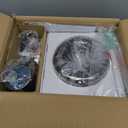 La Reveuse Food Processor, Electric Food Chopper with 7-Cup (1.7L) Glass Bowl, 4 Bi-Level Blades for Chopping, Grinding, Mincing, Whisking, Meal Prep, 300W, Blue