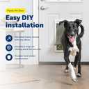 PetSafe Plastic Pet Door - Easy Install for Wood, PVC Metal & Paneled Doors - Rust-Free Plastic Frame - Flap Dimensions 10 1/4" W x 16 1/4" H - for Large Dogs Weighing Up to 100 lb