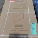 60" W x 58" H Semi-Frameless Bypass Sliding Bathtub Shower Door, Easy-to-Clean Treated Clear Tempered Glass, Matte Black