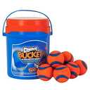 Chuckit! Ultra Ball Dog Toy with Chuckit! Cleaning Bucket, Bouncy Fetch Pet Toys For Dogs 20-60 lbs, Interactive Dog Toys, Durable Rubber, Size Medium, 2.5-inch Diameter, 8-Pack of Balls