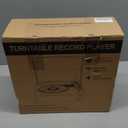 Vinyl Record Players Vintage Turntable with Speakers Belt-Driven Turn Tables Support 3-Speed, Bluetooth Wireless Playback, Headphone, AUX-in, RCA Line LP Phonograph Auto Stop Retro Black