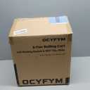 5 Tier Kitchen Fruit Vegetable Storage Cart with Rotating Basket, Rolling Rack Shelf Organizer Floor Stand on Wheel for Snack Spice Produce Veggie Onion Potato Bin, Vianderos Para Cocina, White