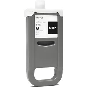 Pfi-706 Remanufactured Pigment Ink Cartridge PFI706 for Canon imagePROGRAF iPF8300 iPF8300s iPF8400 iPF8400s iPF8400se iPF9400 iPF9400s 700 ML (1-Pack, Matte Black)