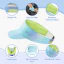 Kids Sun Visor Hats for Girls Boys, Lightweight Cooling Stretchy Visor, Packable Sports Hat for Running, Tennis, Golf