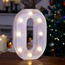 LED Marquee Sign Light Up Letters, Alphabet Light Up Letters Sign, Battery Powered LED Letter Lights for Night Light, Wedding, Birthday, Party, Christmas or Home Decor (Letter O)