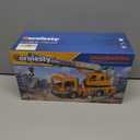 Large Crane Truck Toy with Extendable Crane Arm, Lights & Siren Sounds, Assemble & DIY Truck Engineering Vehicle Toy for Boys Girls Christmas Birthday Gifts Kids Toys for 3 4 5 6 7 8 Years Old