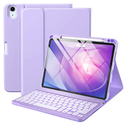 Harvopu Keyboard Case Compatible with iPad Air 11inch/Air 5th 4th Generation Case with KeyboardBacklit Detachable, Folio Cover with Pencil Holder for Air 11" M3/M2 (2025/2024), Air 5/Air 4 (Purple)